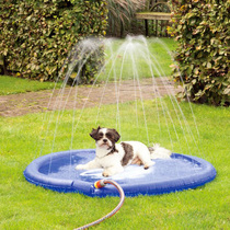 Dog fountain cushion pets Sprinkler Water Toy Cushion Summer Cooling Outdoor Lawn Spray Drinking Water Round Mat