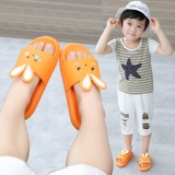 Нескользящие детские тапочки для мальчиков для школьников, милый мультяшный модный кролик для принцессы