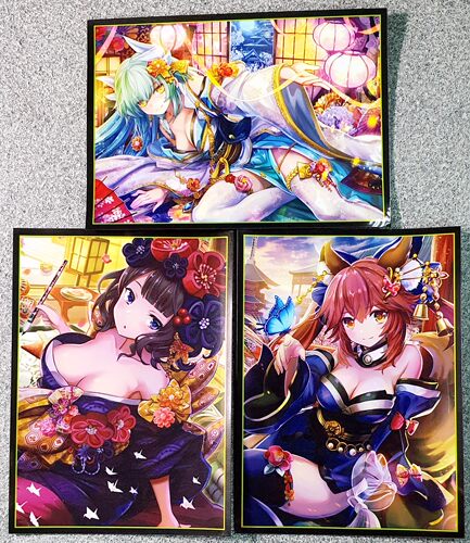 游戏王动漫妹套FATE FGO 清姬 北斋 玉藻前 会场限定卡套 牌套BW3 - 图0