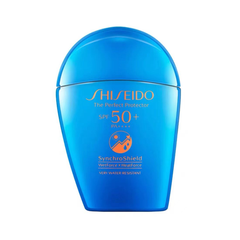 新版Shiseido/资生堂蓝胖子面部隔离乳清爽防晒霜50ml滋润150ml - 图3