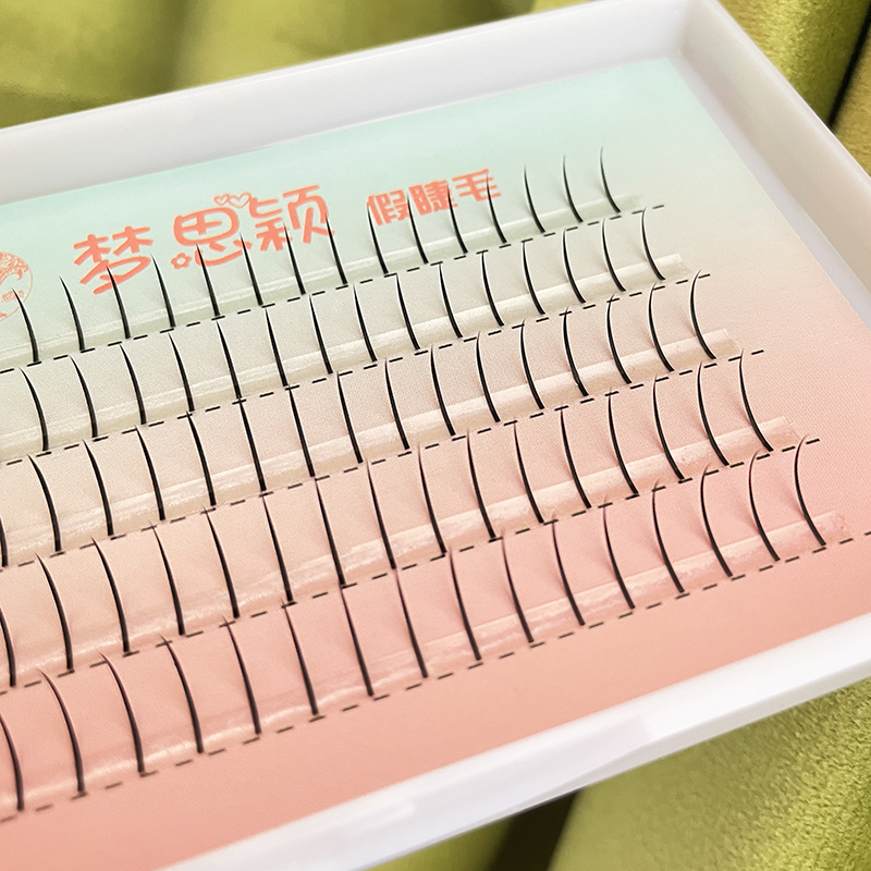 梦思颖组合仙女朵毛嫁接睫毛花仙子自己接假睫毛自然仿真单簇点缀-图2