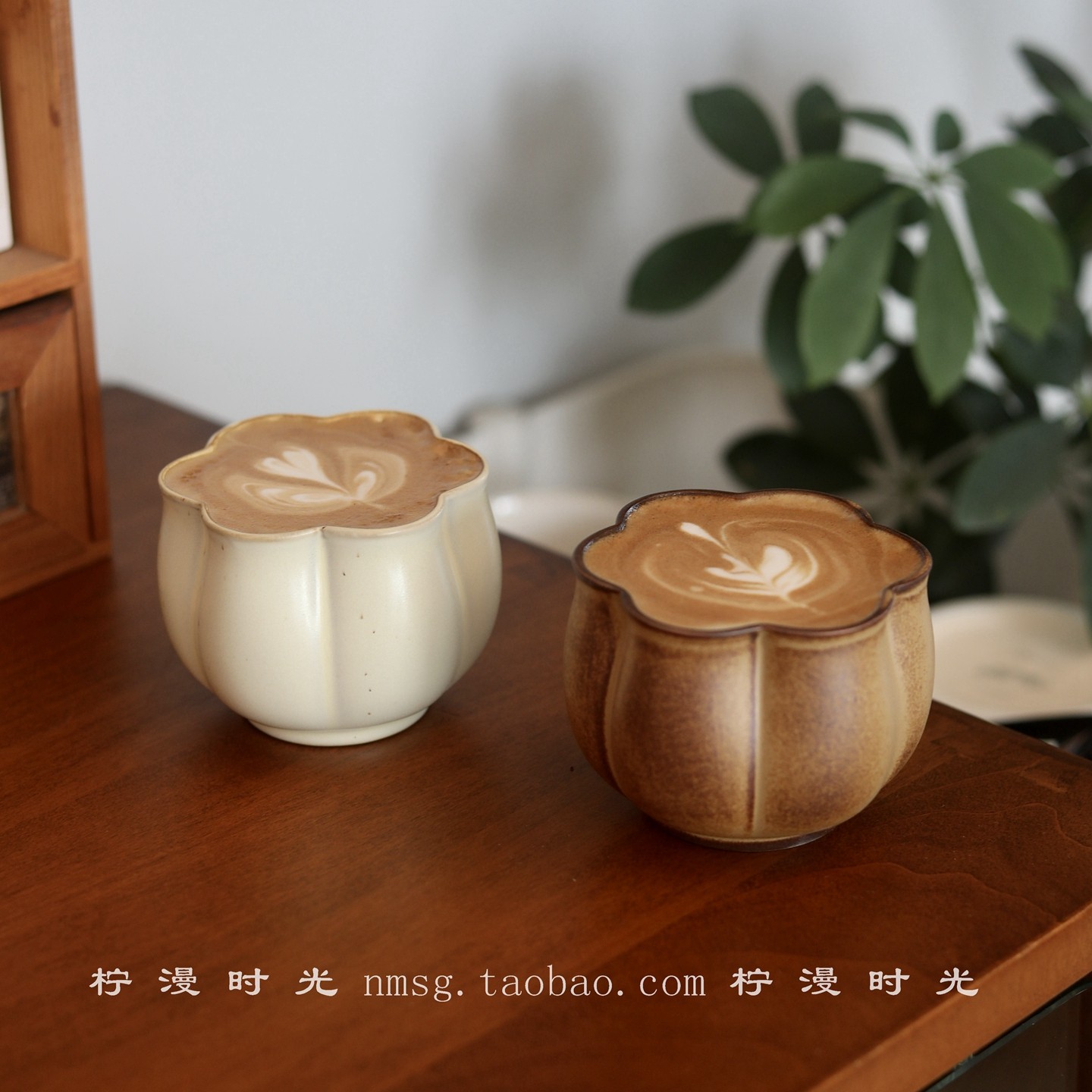 小众窑变釉复古粗陶花口造型手握杯咖啡拉花杯拿铁杯主人杯茶水杯,淘宝优惠券,粉丝福利购,淘宝优惠卷