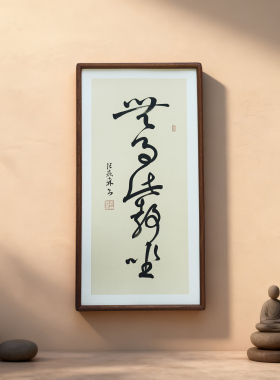 手写书法真迹 应无所住而生其心侘寂风禅意书画书房茶室挂画定制