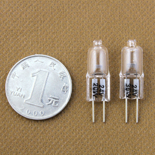 G4 24v 20w 35w机床工作灯珠仪器小灯泡灯卤钨卤素灯两针插脚插泡 - 图1