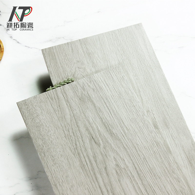 哑光全瓷木纹砖200x1000卧室阳台客厅直边瓷质防滑耐磨木纹瓷砖 - 图1