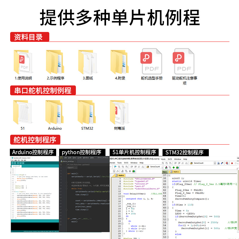 数字舵机 单双轴15-60kg机械手臂机器人DIY大扭矩力PWM高精度舵机 - 图0