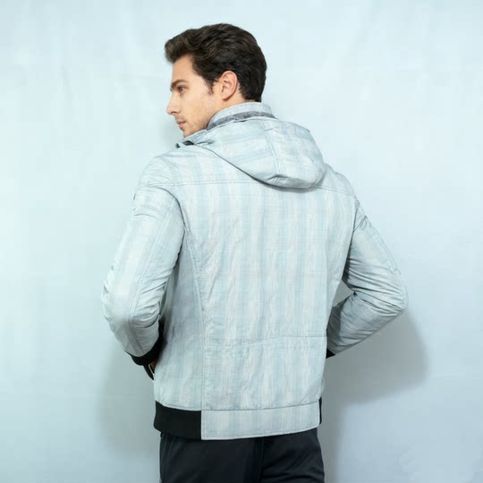 定制YKK拉链 多口袋设计 帽子可脱卸 原旦外矛K家男款连帽大棉衣