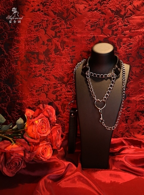 爱心项圈项链小圈工具puppy窒息锁爱choker女皮质手铐小圈套装k9