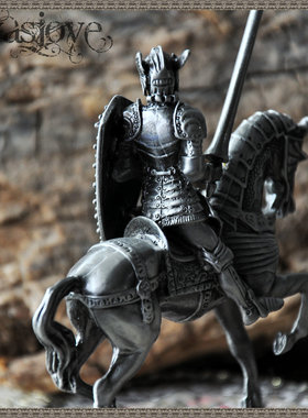 欧式风中世纪圣堂战士锡兵礼物