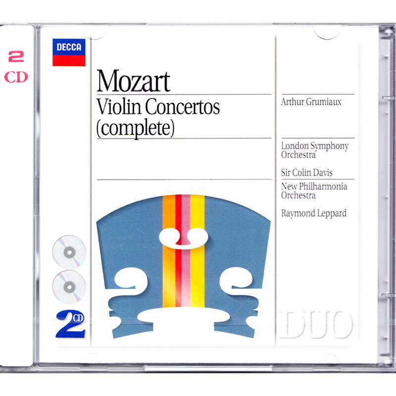 企鹅四星 Mozart 莫扎特 小提琴协奏曲全集 2CD 格鲁米欧 4383232 - 图0