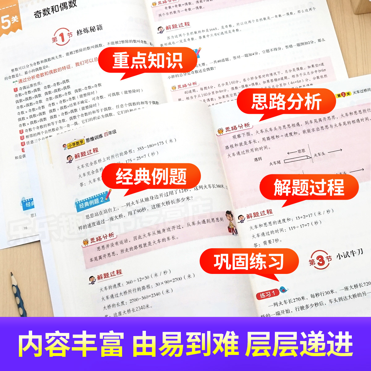 小学数学思维训练一年级二年级三年级四五六上册下册小学奥数举一反三创新思维应用题计算题强化训练专项拓展逻辑思维练习教材全解 - 图1