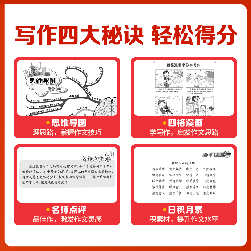 小学生想象作文书大全七册三年级四至六小学五年级分类满分获奖优秀四年级上下册同步作文好词好句好段老师推荐版本哪有那么难 - 图1