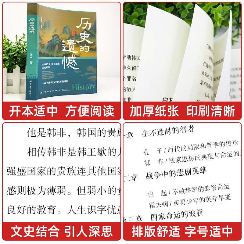 历史的遗憾 细说中国史正版 姜半夏著一本书读懂中国史记不可不知的中国历史历史不忍细看青少年高中生课外阅读历史书籍 - 图2