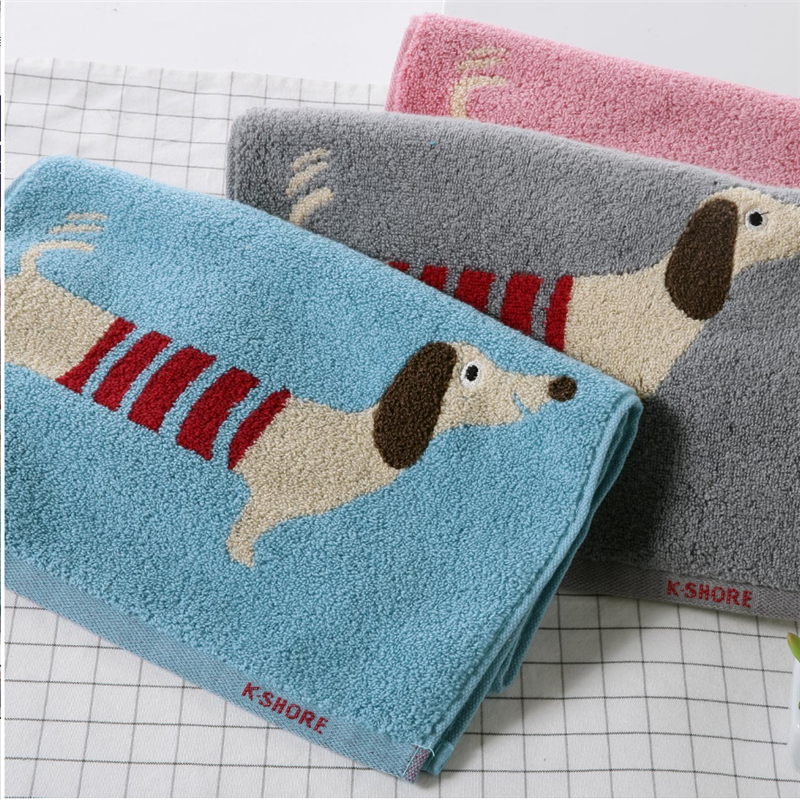 金号纯棉卡通成人洗脸毛巾可爱卡通狗狗全棉童巾 儿童毛巾 新款,淘宝优惠券,粉丝福利购,淘宝优惠卷