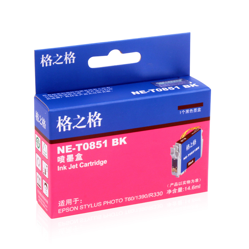 格之格T0851墨盒 R330墨盒 t085N 适用爱普生T60 1390 六色套装 - 图0