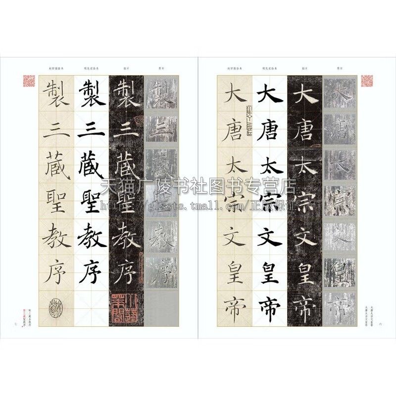 褚遂良 雁塔圣教序 原石拓片 程志宏临本赵世骏临本 中国具代表性书法作品 书法字帖碑帖 视频全覆盖讲解示范四色彩印 河南美术