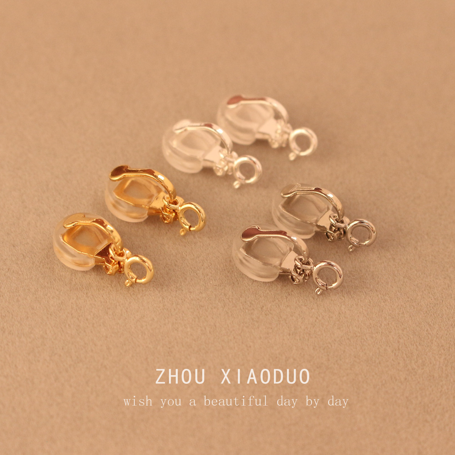 三角耳夹转换器弹簧扣加吊坠手工diy耳环改耳夹空托配件 女无耳洞,淘宝优惠券,粉丝福利购,淘宝优惠卷