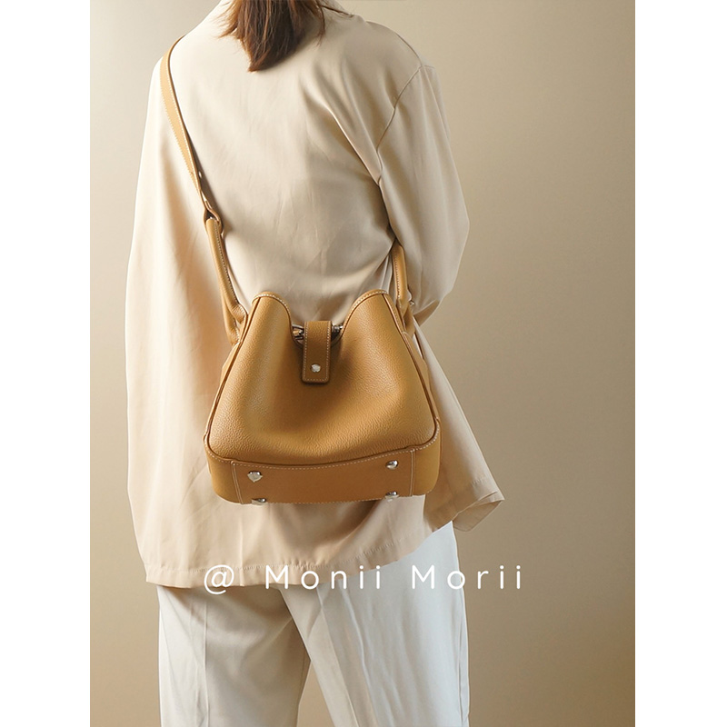 怪兽君2025新款头层牛皮托特包通勤真皮菜篮子包简约高级感腋下包,淘宝优惠券,粉丝福利购,淘宝优惠卷