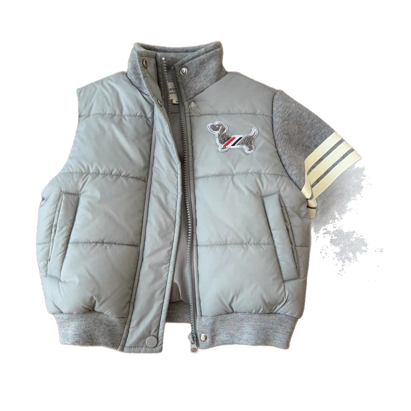 小布熊儿童夹棉外套2025冬男童tb潮牌夹克宝宝小童保暖棒球服棉衣,淘宝优惠券,粉丝福利购,淘宝优惠卷