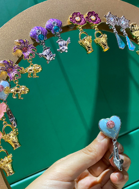 迪士尼睡美人灰姑娘耳夹