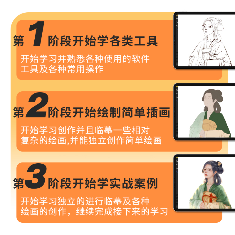 procreate零基础教程iPad绘画人像厚涂漫画油画水彩素材字体笔刷-图0