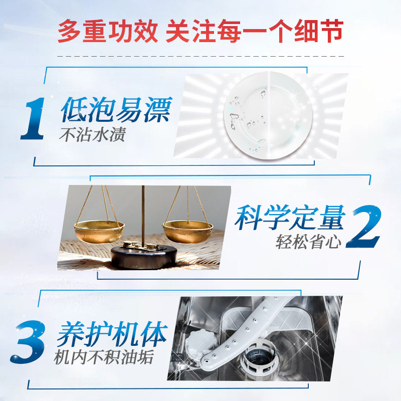 finish光亮碗碟多效合一洗涤块396g 雅伦居家日用洗碗机用洗涤剂