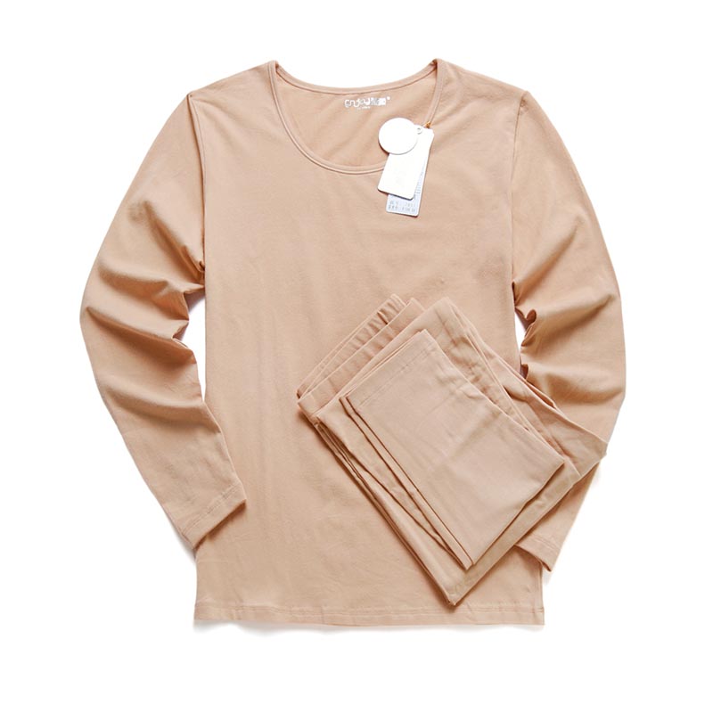 纯棉莹柔秋冬女士秋衣秋裤圆领全棉毛衫基础打底中厚保暖内衣套装,淘宝优惠券,粉丝福利购,淘宝优惠卷