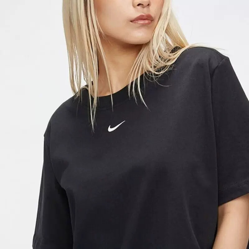 正品Nike/耐克女款短袖休闲运动简约宽松透气圆领T恤 DD1238-010 - 图1