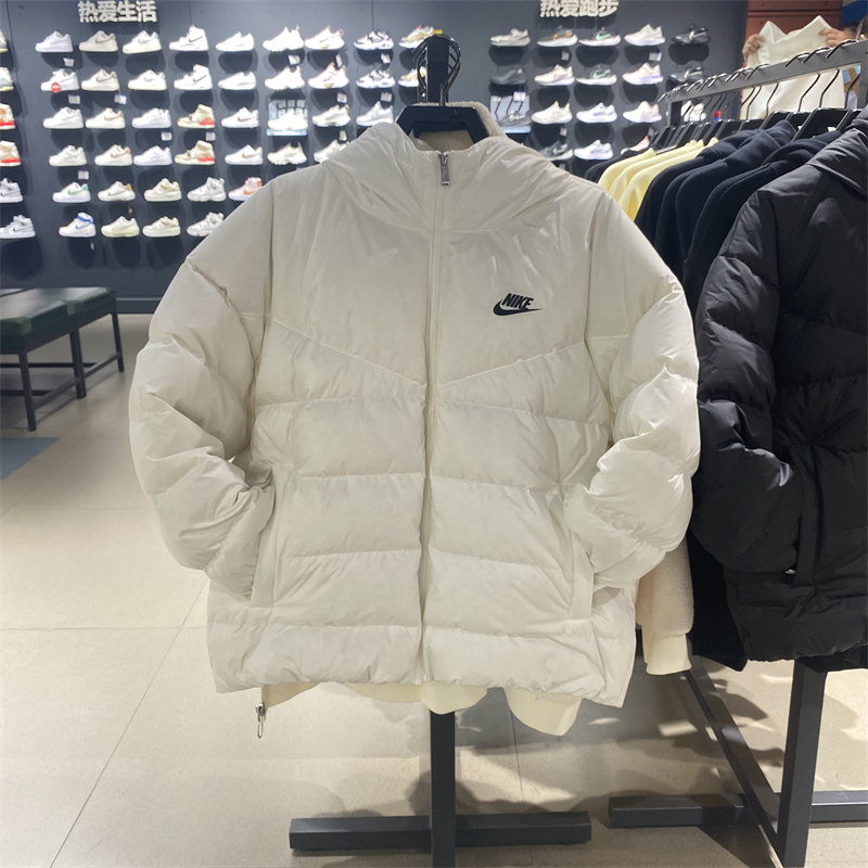 正品Nike/耐克冬季新款女子保暖连帽防风运动休闲羽绒服 DQ5904-图2