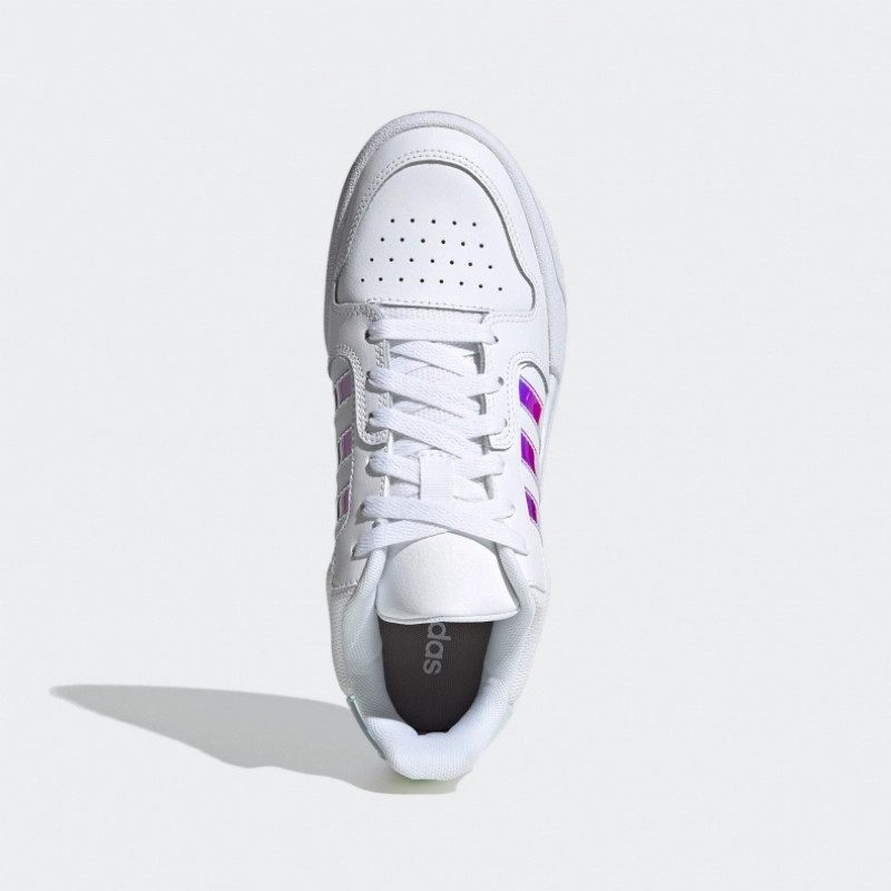 正品Adidas/阿迪达斯百搭简约女子小白鞋运动休闲耐磨板鞋 FY6017 - 图2