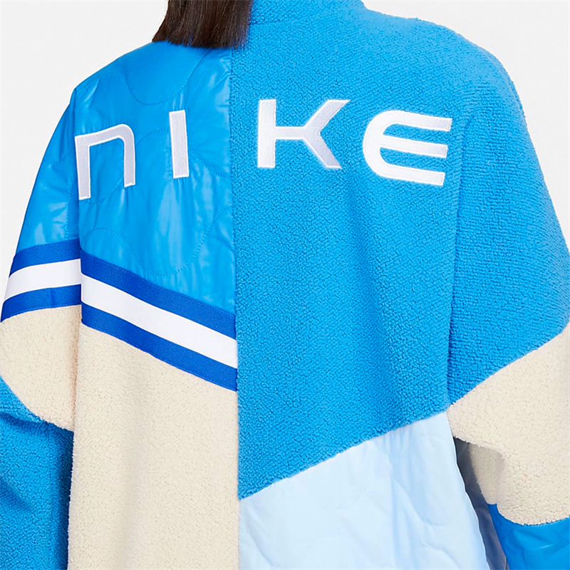 正品Nike/耐克百搭简约冬季女款摇粒绒保暖运动外套 FB1821-435