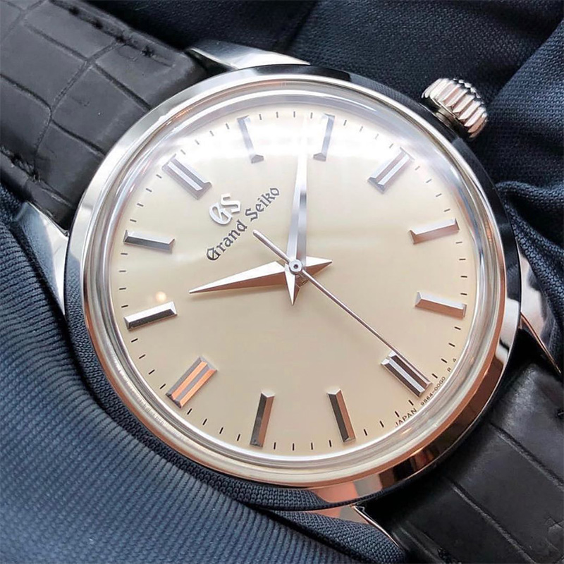 GrandSeiko冠蓝狮大精工gs官方机械皮带男表SBGW231G