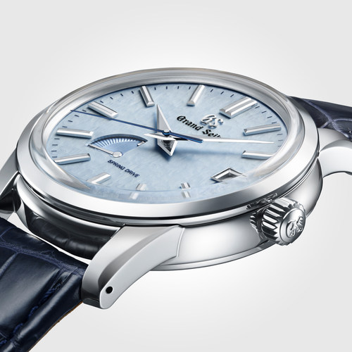 【信州蓝雪】GrandSeiko冠蓝狮gs信州蓝雪花SD简约手表男SBGA407G - 图1