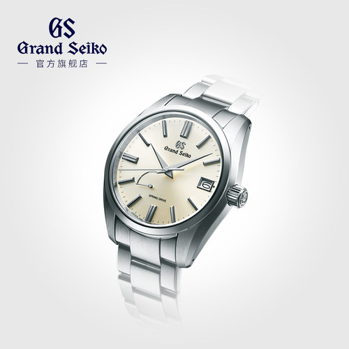 【入门SD】GrandSeiko冠蓝狮大精工gs香槟盘正装钢带男表SBGA437G-图0