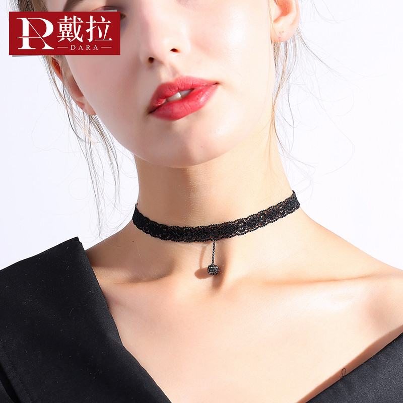 2020 Íøºì¾±´øÏîÁ´ chocker ´÷À ºÚÉ«ÀÙË¿¶Ì¿îËø¹Ç¾±Á´Å® пȦ 2020 Íøºì¾±´øÏîÁ´ chocker ´÷À ºÚÉ«ÀÙË¿¶Ì¿îËø¹Ç¾±Á´Å® пȦ