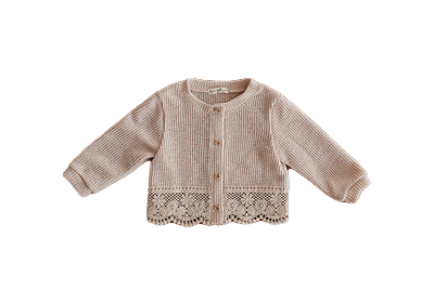 婴儿女童宝宝婴幼儿空调衫ins休闲衣秋装薄款1岁外套百搭开衫 - 图3