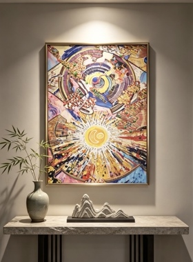 现代简约客厅装饰画沙发背景墙挂画玄关挂画餐厅卧室画丑抽象艺术
