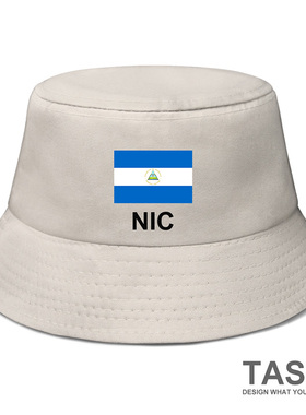 尼加拉瓜Nicaragua国家帽子渔夫帽男女太阳帽学生防晒帽夏设 无界