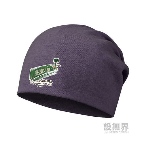 沙特阿拉伯利雅得国旗标志薄款棉帽男女帽子包头帽秋0010设 无界 - 图0