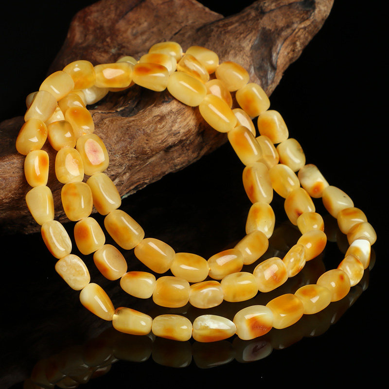 德哥放漏鸡油黄糖皮金绞蜜原矿随型 亲宝水晶项坠/吊坠