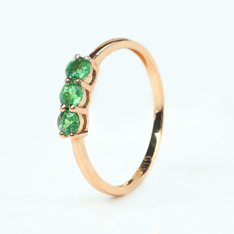 天然18k金沙弗莱时尚戒指戒指耳钉 亲宝水晶戒指/指环