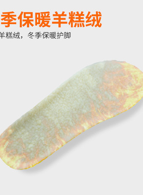 冬款仿羊绒蜂窝底透气减震鞋垫
