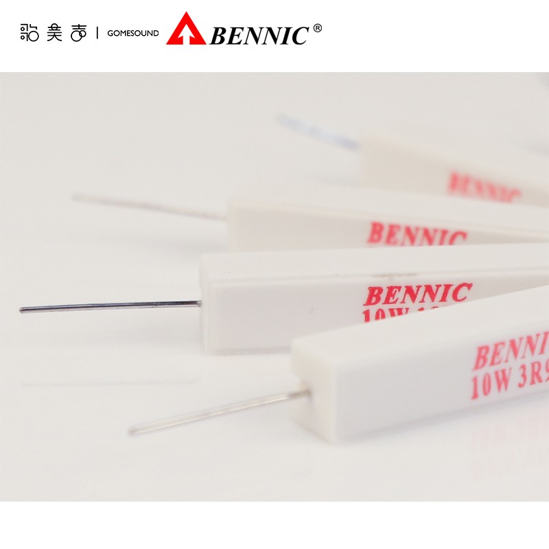 台湾本尼克BENNIC 水泥电阻 10瓦SQP系列 分频器发烧音箱音响配件 - 图1