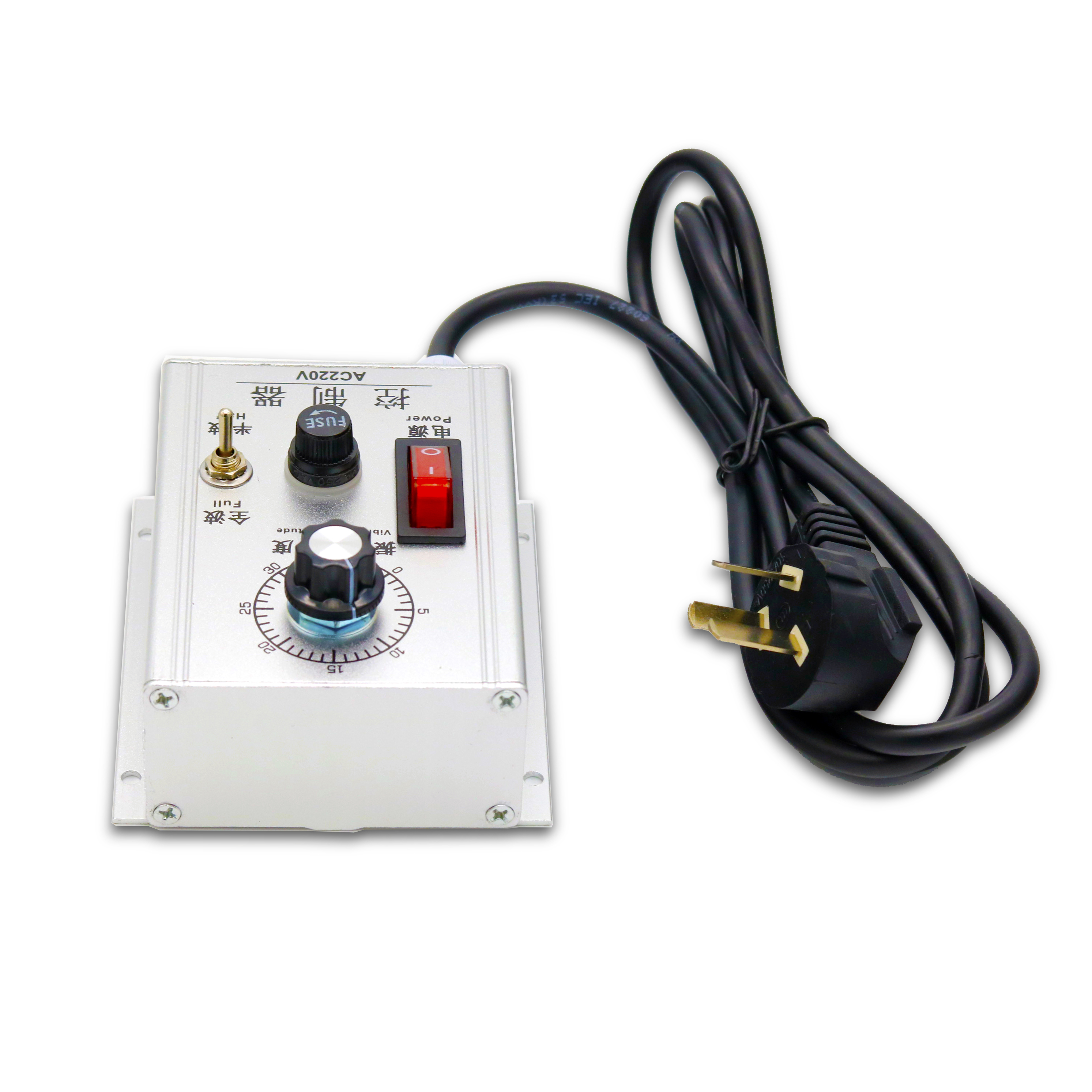 DYC-220AV铝壳银白色旋钮调压振动送料调节调速器控制器WXC-220V - 图3