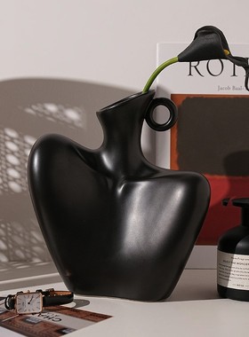 新房创意桌面陶瓷花瓶装饰品摆件