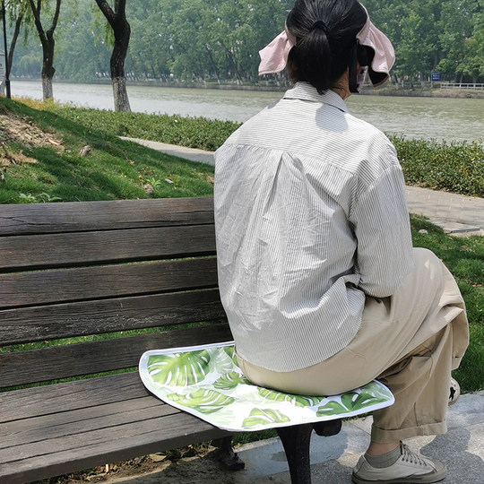 Tragbare Bus- und U-Bahn-Sitzkissen aus Plane