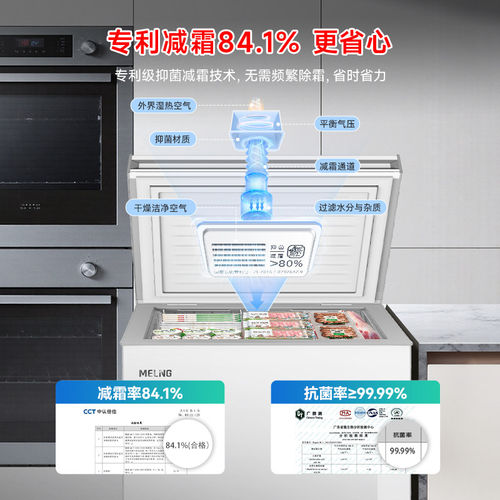 美菱100L冷冻冷藏一级节能迷你小型电冰箱冰柜家用换新补贴 - 图1