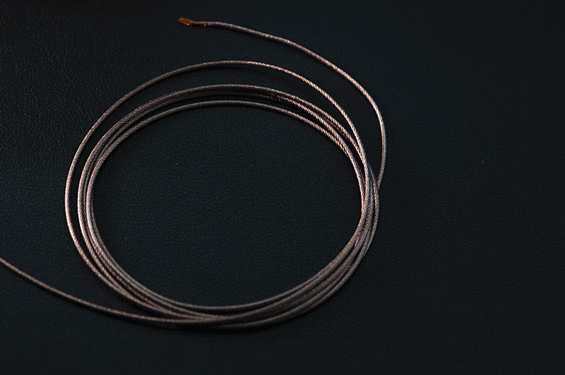鹰标 litz 22awg7N冷冻单晶铜 耳机升级线 散线 透明蓝外皮柔软 - 图2