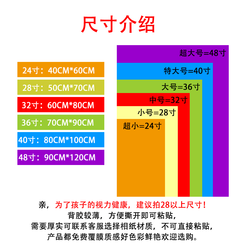 26个英文字母表挂图标准书写小学生英语 aoe汉语拼音表大小写墙贴 - 图1