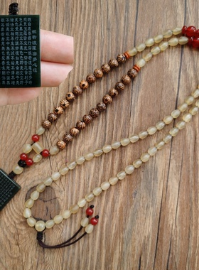 原创复古民族风女士玛瑙佛珠项链